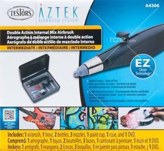 Testors - Aztek Double Action Int. Mix Airbrush Set image