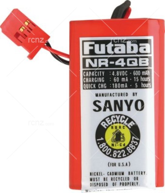 Futaba - NR4QB 4.8V Square Pack Ni-Cd Battery image