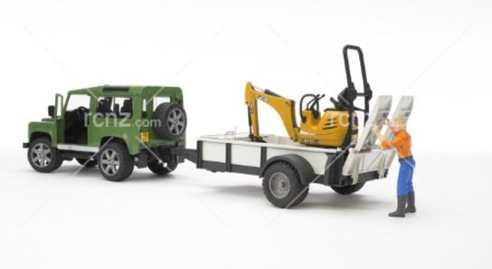 Bruder - Land Rover Defender & JCB Excavator image