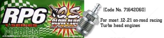 O.S - #RP6Turbo Glow Plug Medium On-Road image