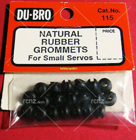 Dubro - Natural Rubber Grommets for Small Servos image