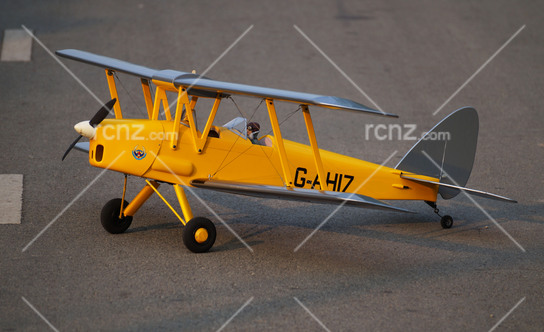 VQ Model - DH-82 Tiger Moth EP/GP 46 Size ARF - Yellow/Silver image