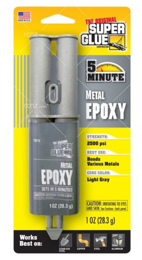 Super Glue - 5 Minute Metal Epoxy 1oz image