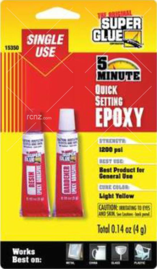 Super Glue - 5 Minute Quick Set Single Use Epoxy 6g image