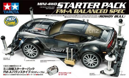Tamiya - 1/32 Starter Pack Rowdy Bull Mini 4WD image