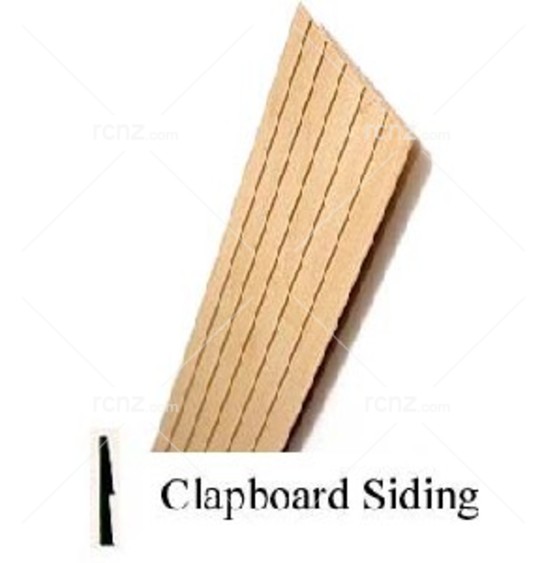 Midwest - Basswood Siding 3/8" Clapboard 3"x24" (10 pcs) image