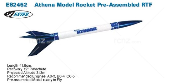 Estes - Athena RTF A8-3 Std Rocket Kit image