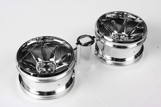 Tamiya - GF-01 Chrome 10-Spoke Wheels (2) image