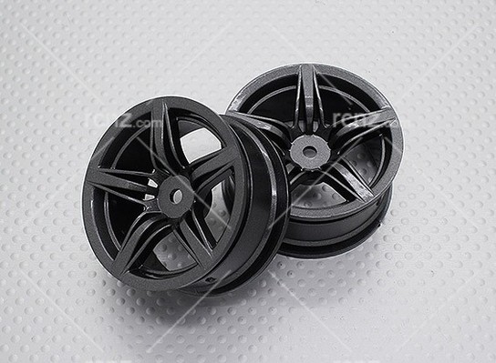 RCNZ - Metallic Grey Rim Quality Drift Rims 12mm Hex (2 pcs) image