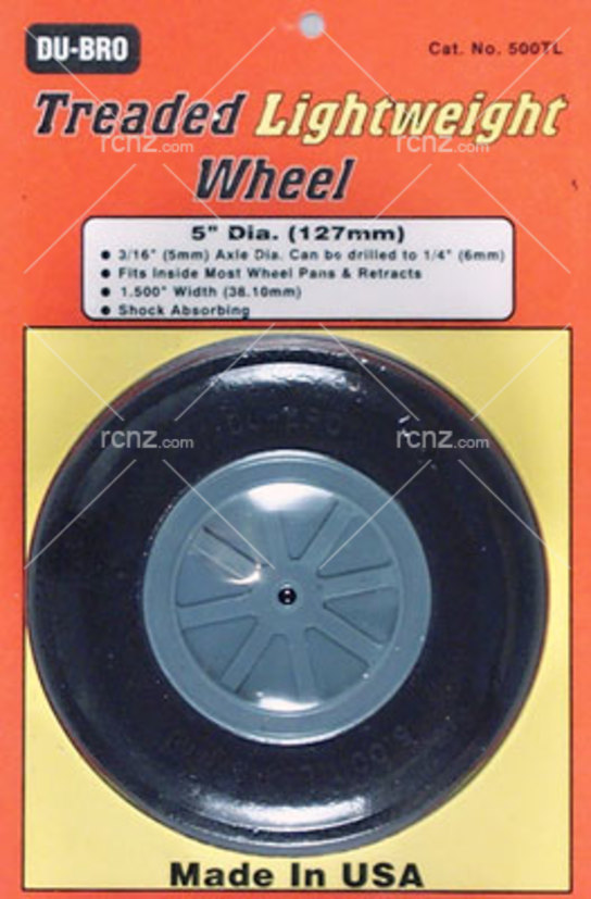 Dubro - 5" Treaded Light Wheel image