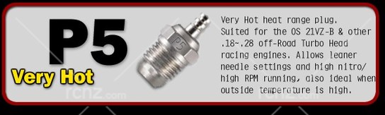 O.S - #P5 Turbo Glow Very Hot Plug Off-Road image