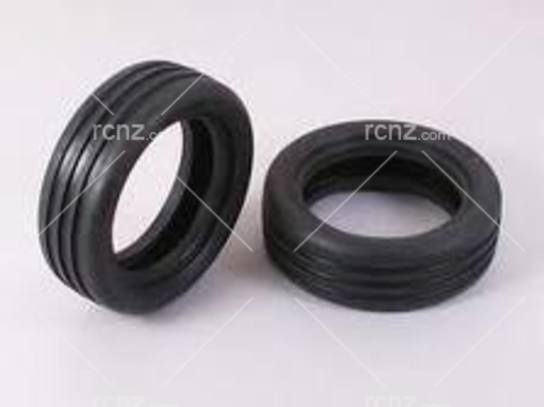 Tamiya - 2WD Wide Grooved F Tyres 60/19 image