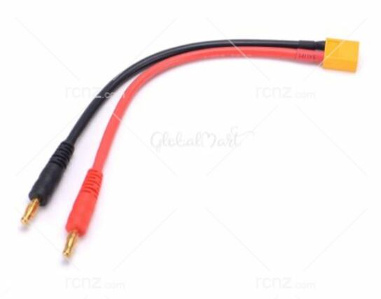 RCNZ - Charge Cable XT60 to 4mm Banana  image