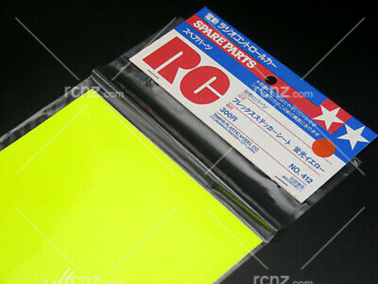 Tamiya - Flex Sticker Sheet Fluro-Yellow image