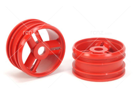Tamiya - NDF-01 3 Spoke Wheels Red (2 pcs) image