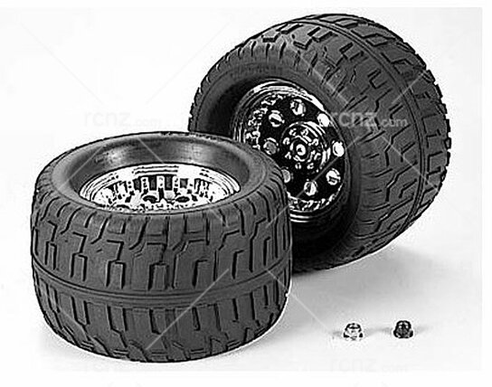 Tamiya - TGM-02 Tarmac Tire & Wheel Set  image