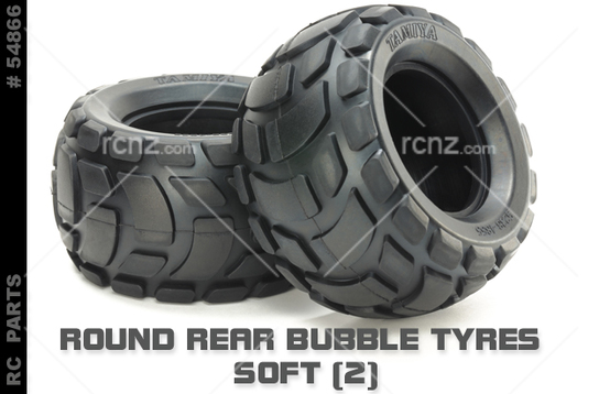 Tamiya - Round Rear Bubble Tyres Soft (Pair) image