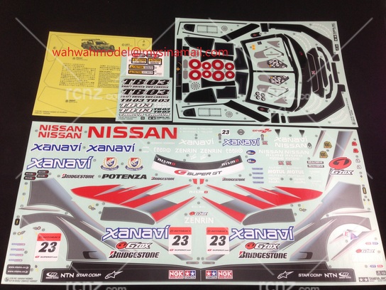 Tamiya - Nissan GT-R Xanavi Sticker Set (58412) image