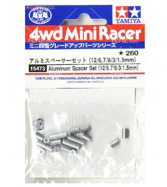 Tamiya - Mini 4WD Aluminium Spacer Set (5 Types) image