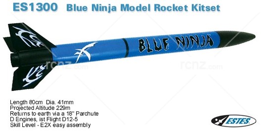 Estes - Blue Ninja Rocket Kit image