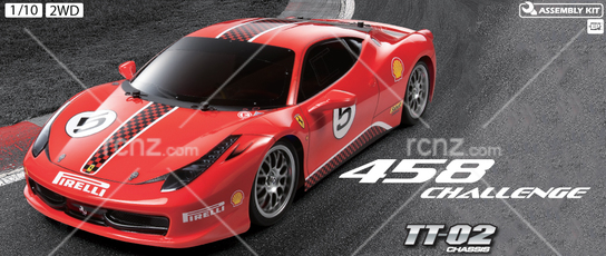 Tamiya - 1/10 Ferrari 458 Challenge TT-02 Kit image