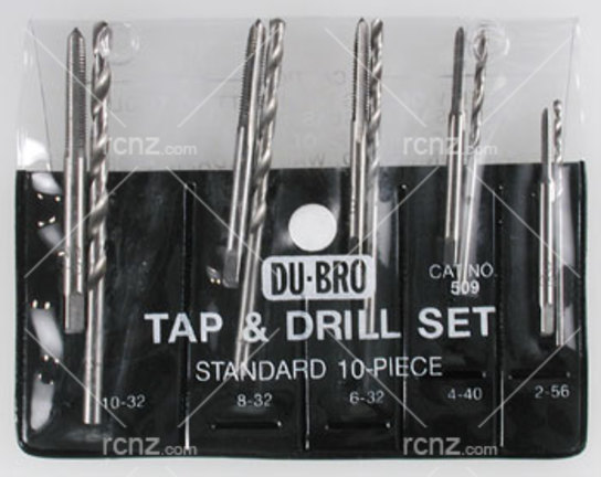 Dubro - 10PC Standard Tap/Drill Set image