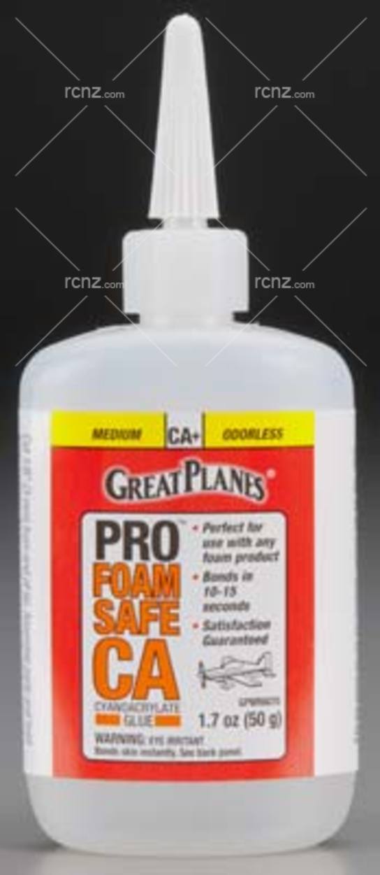 Great Planes - Pro Foam Safe CA+ Medium Glue 1.8oz (50g) image