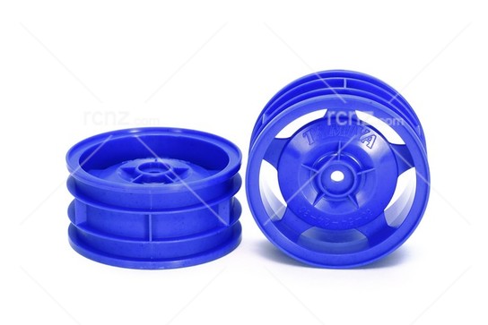 Tamiya - 4WD Buggy Blue Front Star Dish Wheels (2)   image