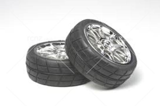 Tamiya - 10 Spoke Wheel With Tyre 24mm/ 0 image