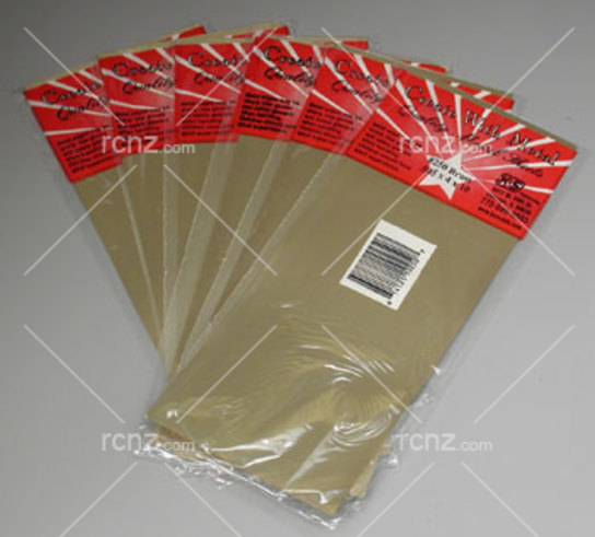 K&S - Brass Sheet 10x4x0.01" (6 sheets) image
