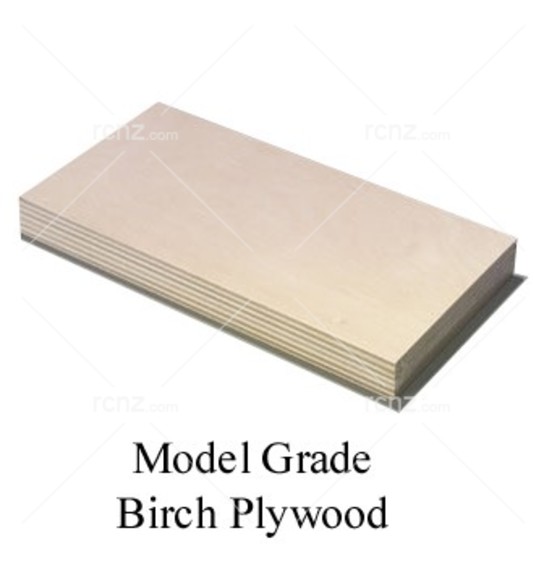 Midwest - Birch Plywood 1/4" (6mm) 12"x6" (1pc) image