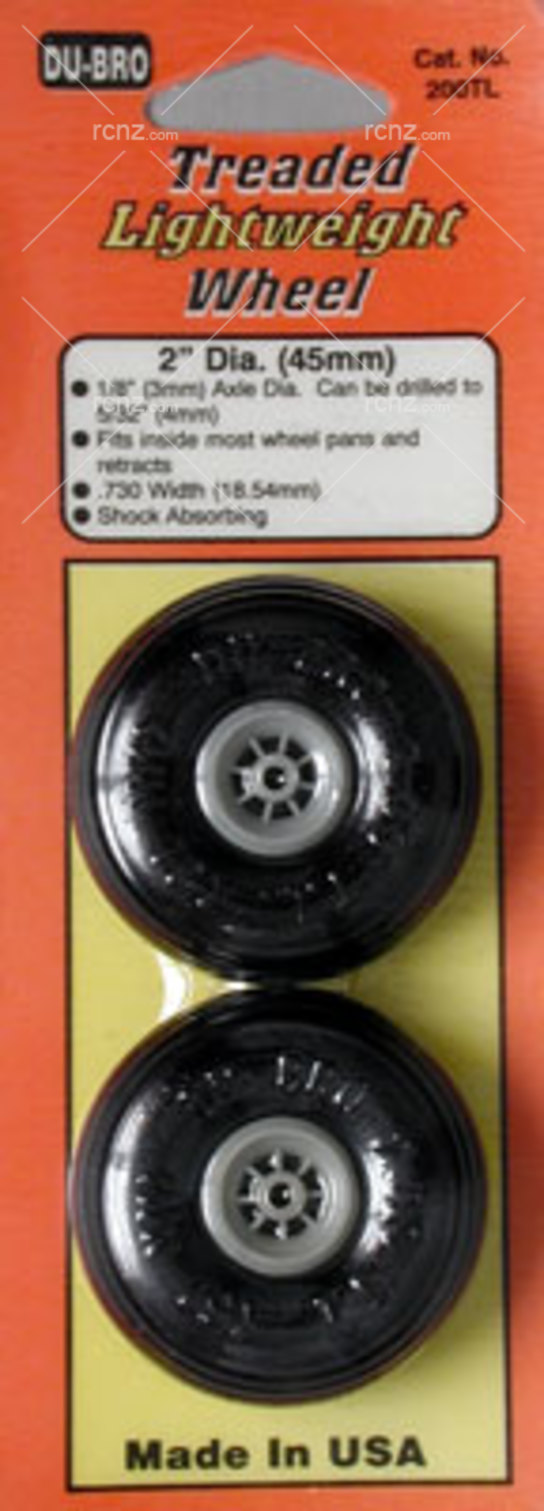 Dubro - 2 Threaded Light Weight Wheels image