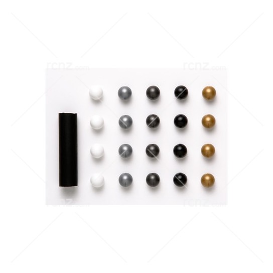 Tamiya - Mini 4WD Stabilizer Ball Black & White image