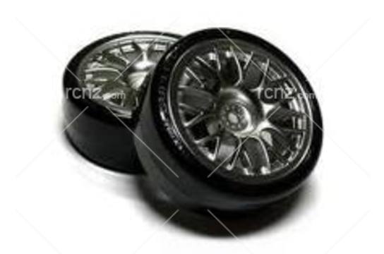 Tamiya - Mesh Wheel & Super Drift Tyres 24mm image