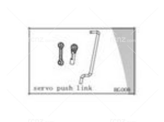 Dynam - Hughes 300 Servo Push Link Set image