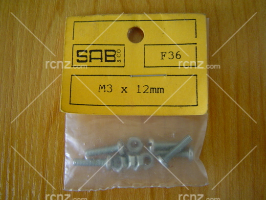 SAB - M3x12mm Nuts and Bolts (5) image