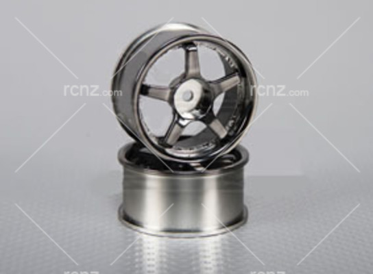 CS Model - 1/10 Wheel Set 5 Spoke Chrome 26mm image