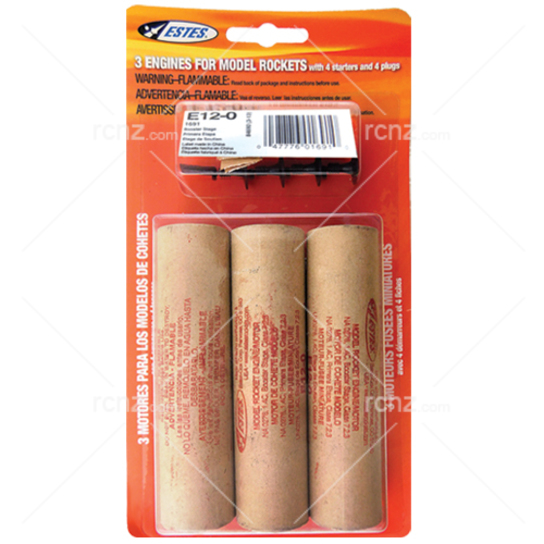 Estes - "E" Rocket Engine E12-0 (3 pcs) image