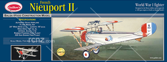 Guillows - French Nieuport II Balsa Kit image