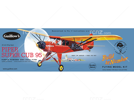 Guillows - Piper Super Cub 95 Rubber Powered Balsa Kit image