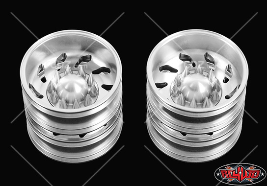 Force Directional Semi Front Wheels w/ Spiked Caps Z-W0053 RC4WD Tamiya Truck