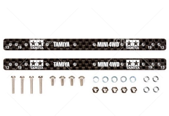 Tamiya - Mini 4WD 1.5mm Carbon Reinforcing Plate For 13/19mm Roller image