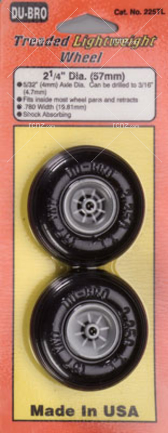 Dubro - 2-1/4" Treaded Light Wheels image