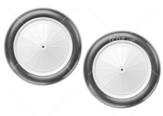 Dubro - 3 1/2" 1/8 Scale Vintage Wheels (Pair) image