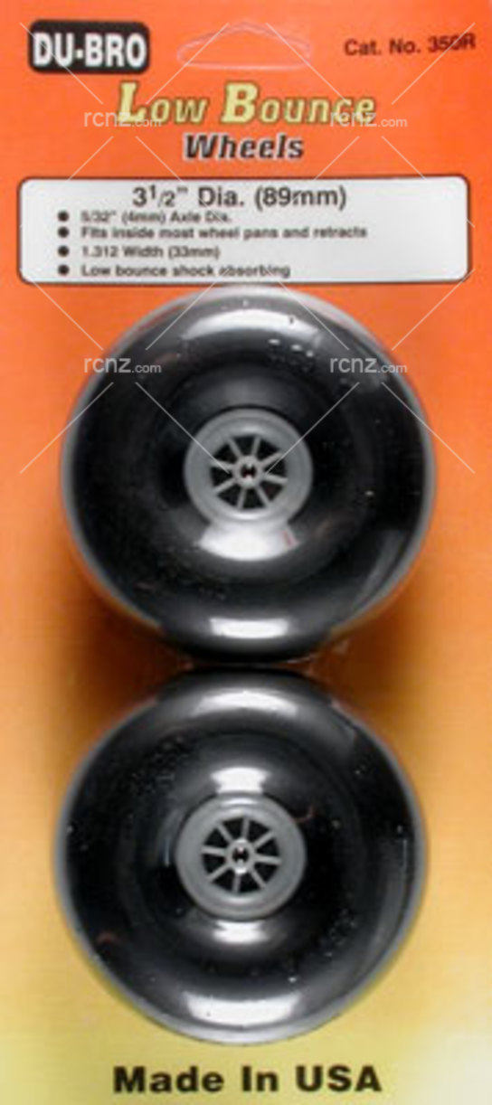 Dubro - 3-1/2" Dia/Smooth Surface Wheels image