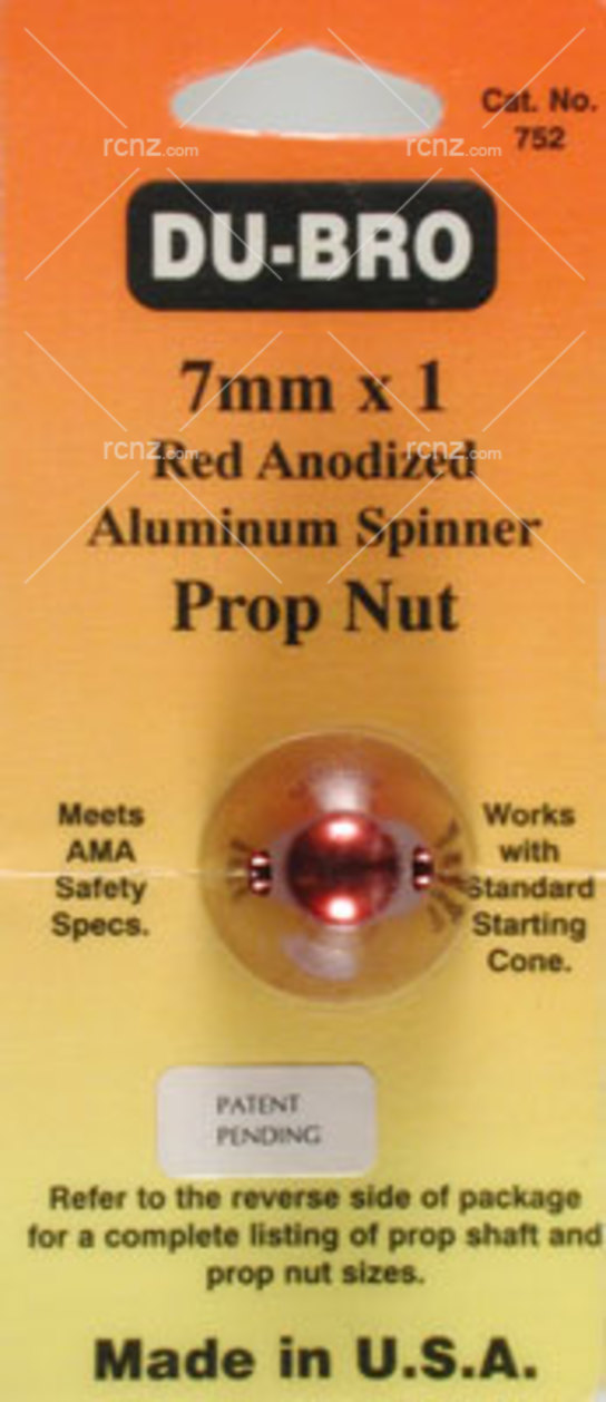 Dubro - 7mm x 1" Alum Spinner Nut image