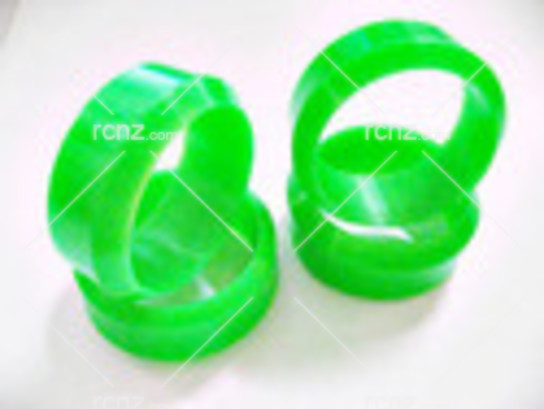 CS Model - 1/10 Hard Plastic Drift Tyre Set Neon Green 26mm image