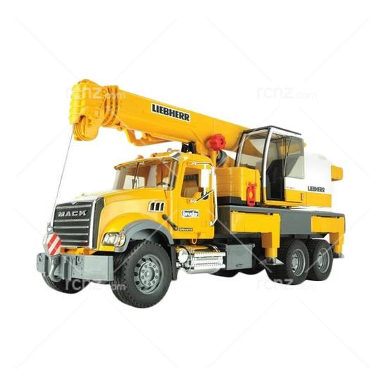 mack granite liebherr crane truck