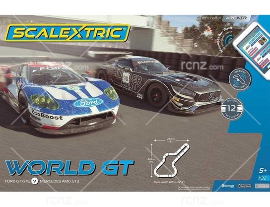 Scalextric - 1/32 ARC Air World GT (Ford GT GTE v Mercedes AMG GT3) image