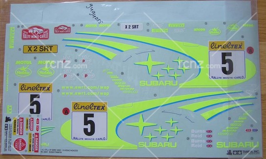 Tamiya - Impreza WRC 2001 Stickers  image